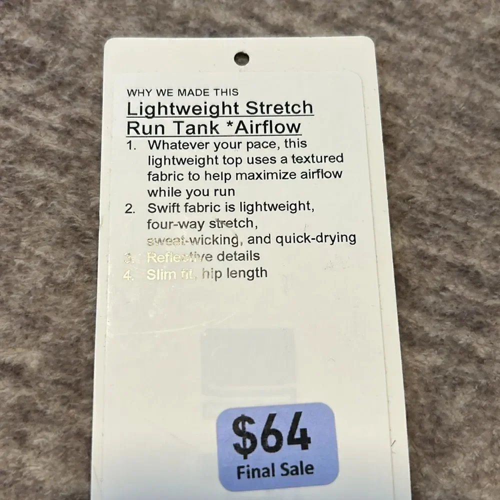 Lightweight Stretch Run Tank *Airflow - Picture 3 of 3